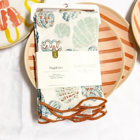 Threshold Lobster and Stripes Serveware Set - Yellow, Red, Tan - Picture 5 of 6